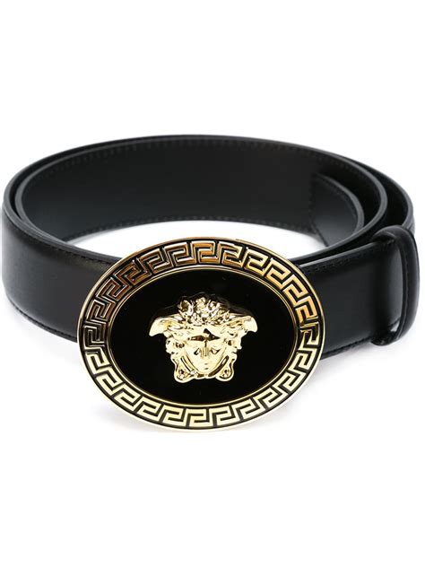 versace medusa belt black|Versace Medusa belt men.